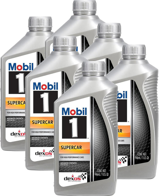 Mobil 1 0W-40 SuperCar Motor Oil (6 Quarts)