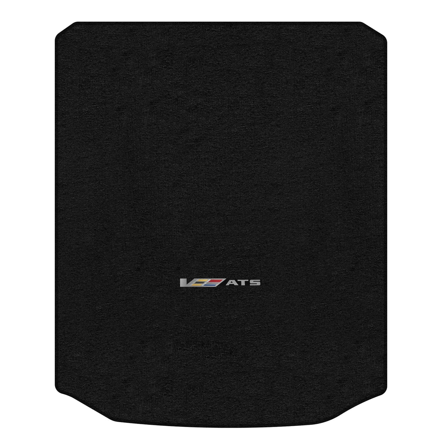 Lloyd Mats Custom-Fit Carpeted Floor Mats Premium Luxury Car Floor Liners for Cadillac ATS-V Coupe or Sedan 2016 (Charcoal, 2 PC - Sideways Logo)